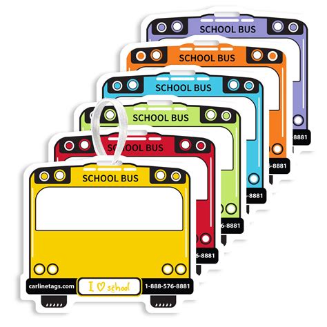 Printable Bus Tags For Backpacks